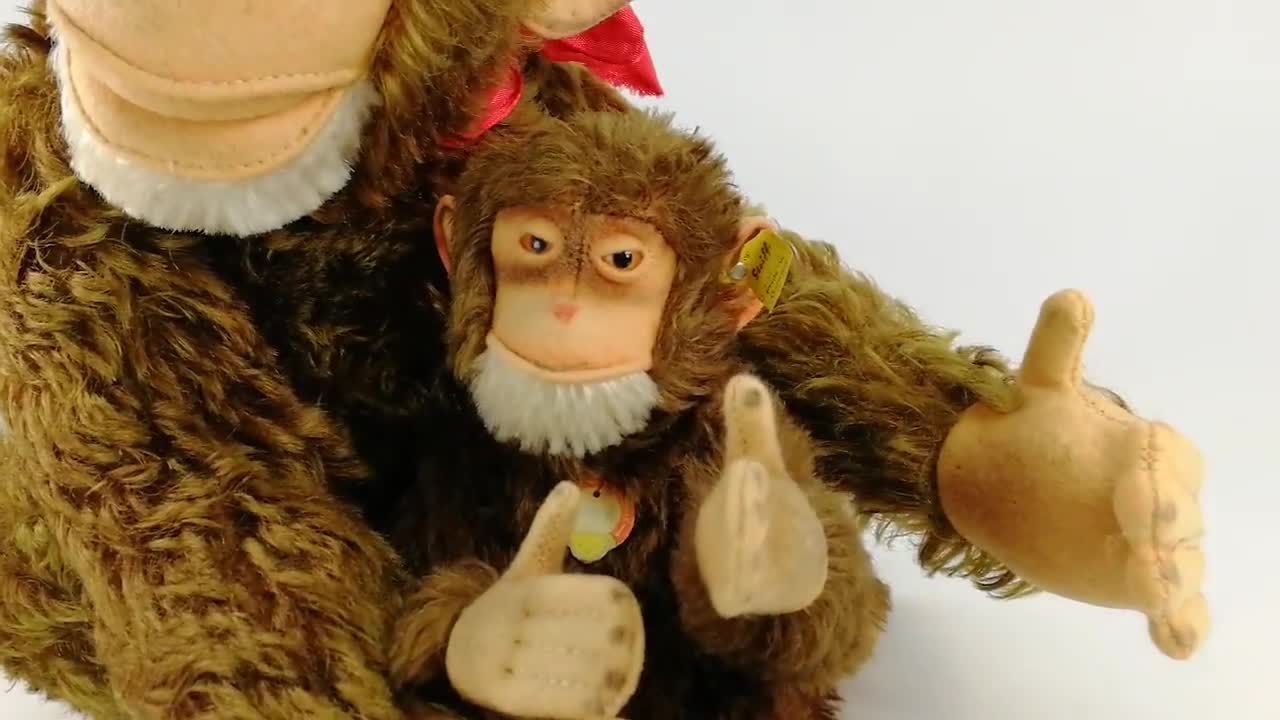 Steiff Chimp Jocko Ape Monkey With ID 18 Inches Vintage 1954