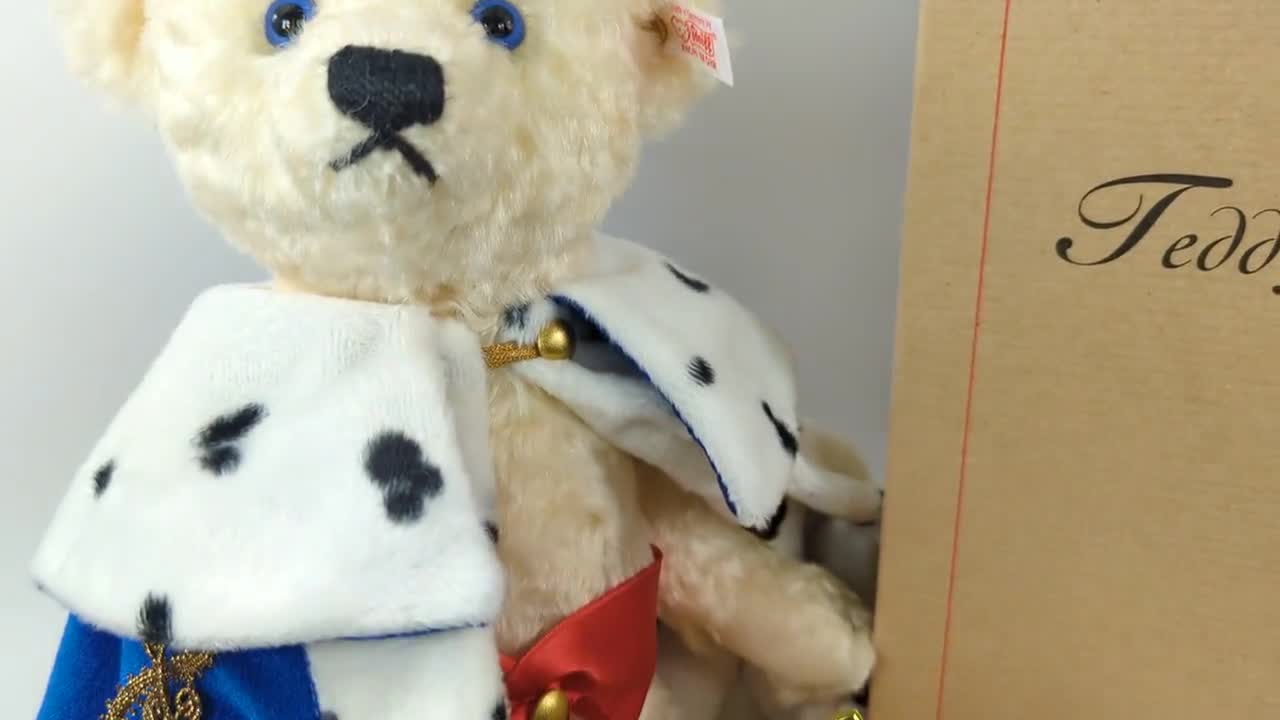 シュタイフ テディベア キング ルートヴィヒ ウィズ スワン 14インチ