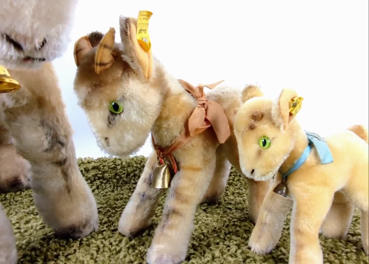 Steiff Goat Zicky Largest 14 Inches Standing Vintage 1953 to 1964