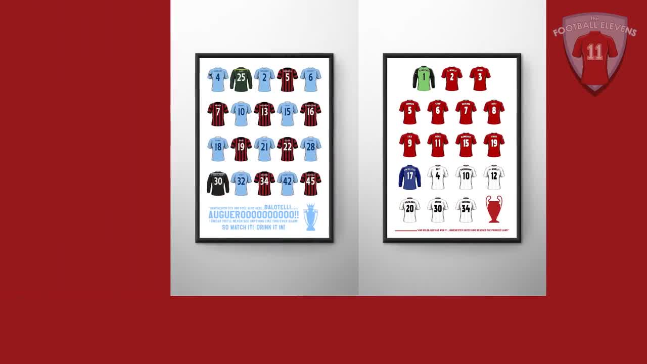 Tottenham | Classic Football Shirts | Football Print | Wall Art | Birthday  | Christmas | Gifts For Boys