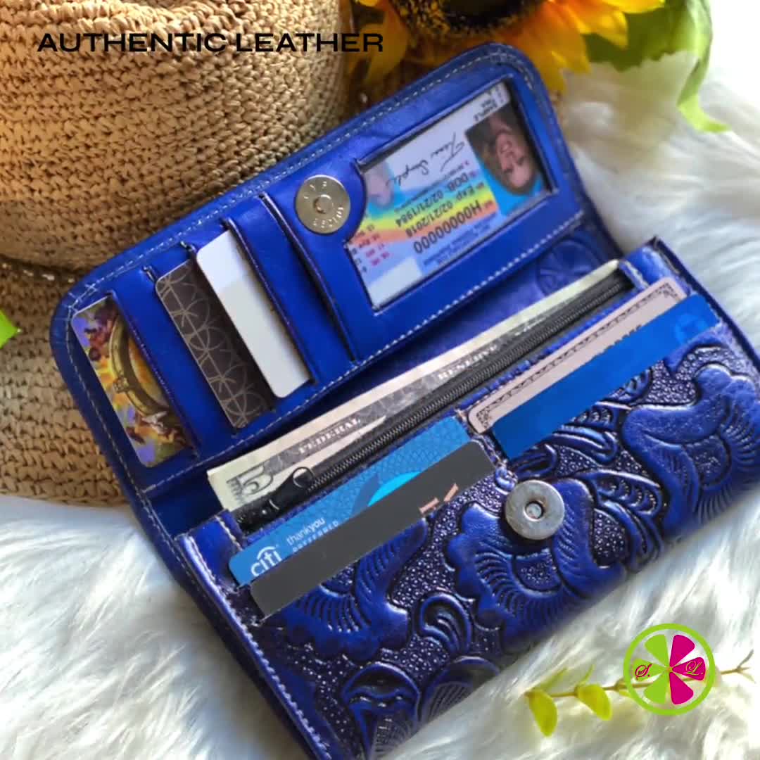 Bohemian Leather Wallet for Women Wallet Women Leather Purse Credit Card Wallet  Wallets for Women Personalized Gifts -  Canada