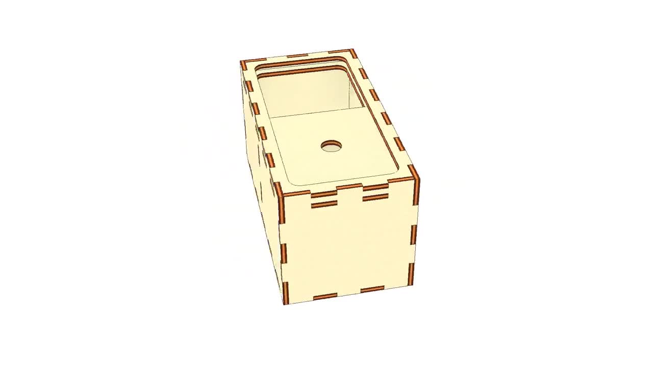 Engraved Small Box With Lid and Lock.laser Cut Files SVG, DXF, CDR, Vector  Plans Glowforge Files Instant Download, Cnc File. 765 