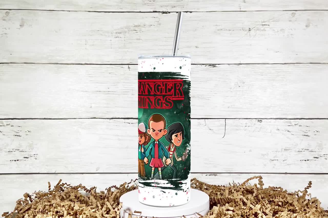 Stranger Things Custom 20 oz Skinny Tumbler. – Inspired Perfectly