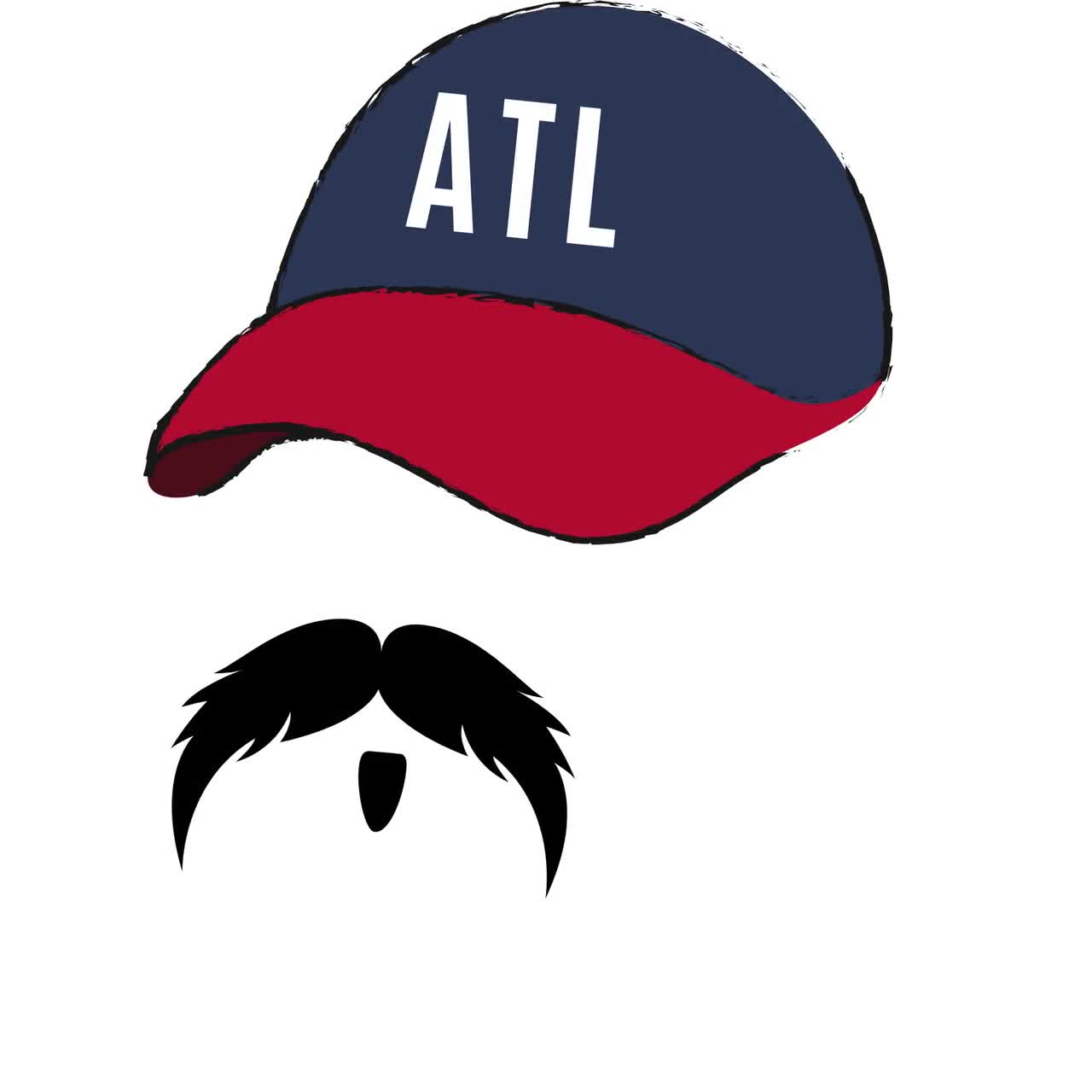 InkadelicApparel Spencer Strider Mustache Kids Shirt Atlanta Braves Rookie Pitcher Ace Georgia Baseball Champs Chop on Youth Fan Gear ATL