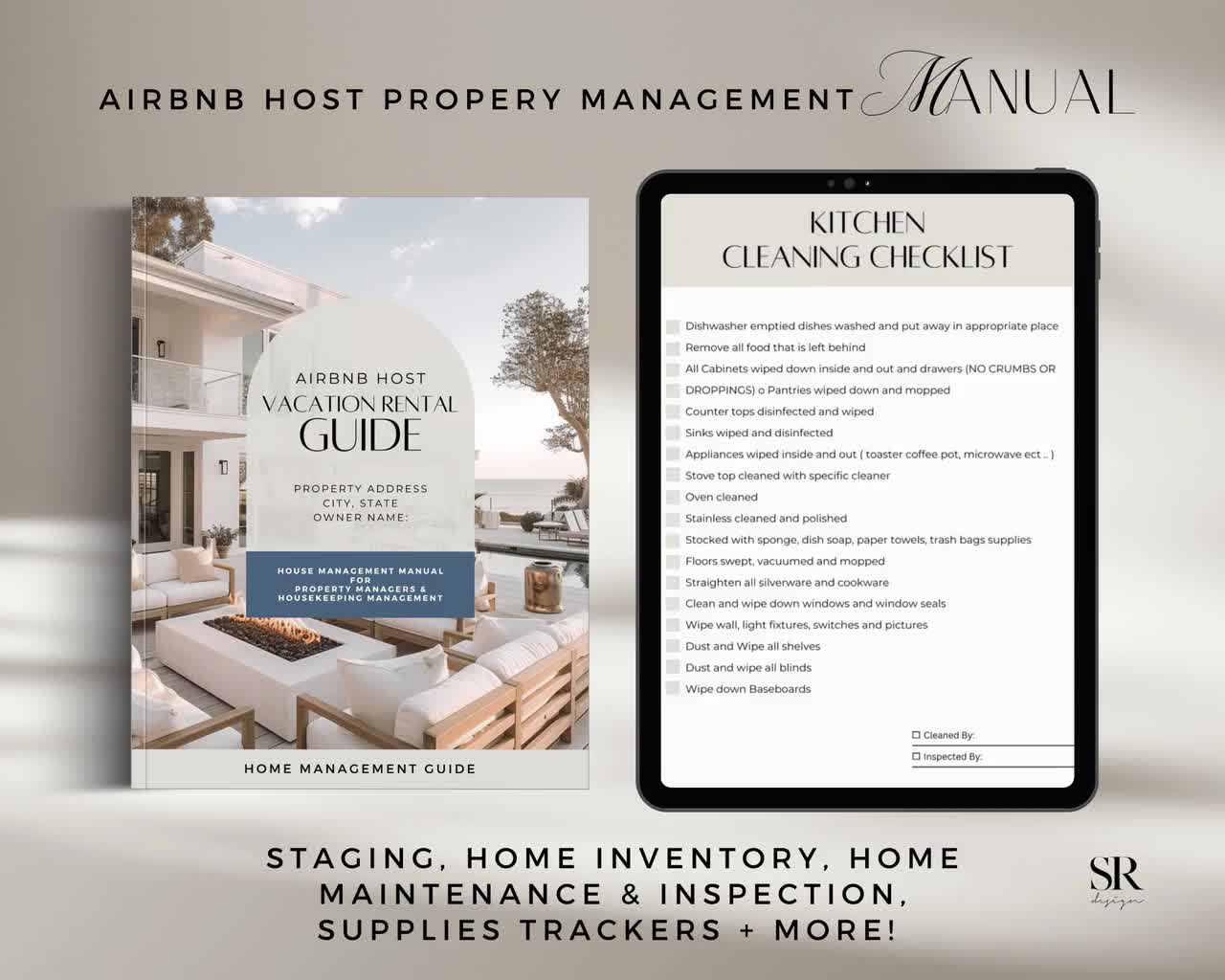 Airbnb Hosts Essential Templates for Property Management: Staging,  Maintenance, Inventory, Cleaning | Ultimate Vacation Rental Toolkit
