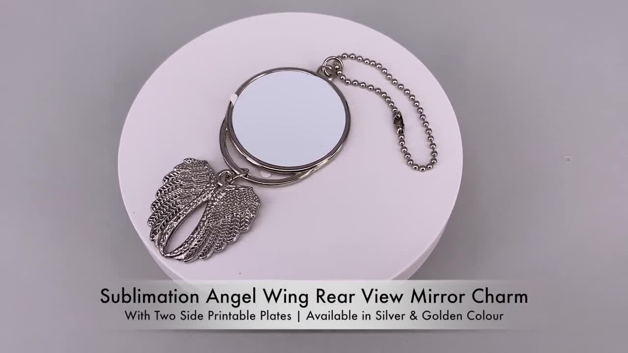 Sublimation Angel Wing Necklace - Silver Only – Blanks by Woo