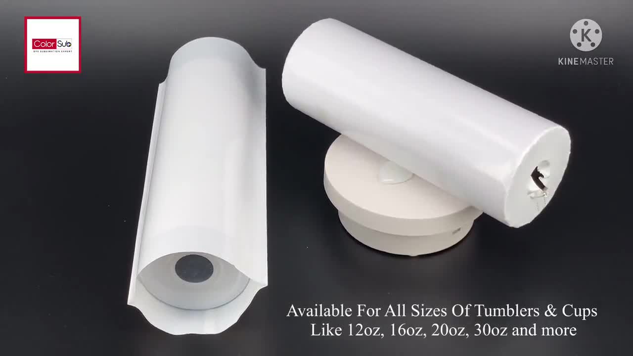 Sublimation Shrink Wrap Film for 12/15/16/20/30oz Tumblers, Perforated for Easy Removal 20 oz.