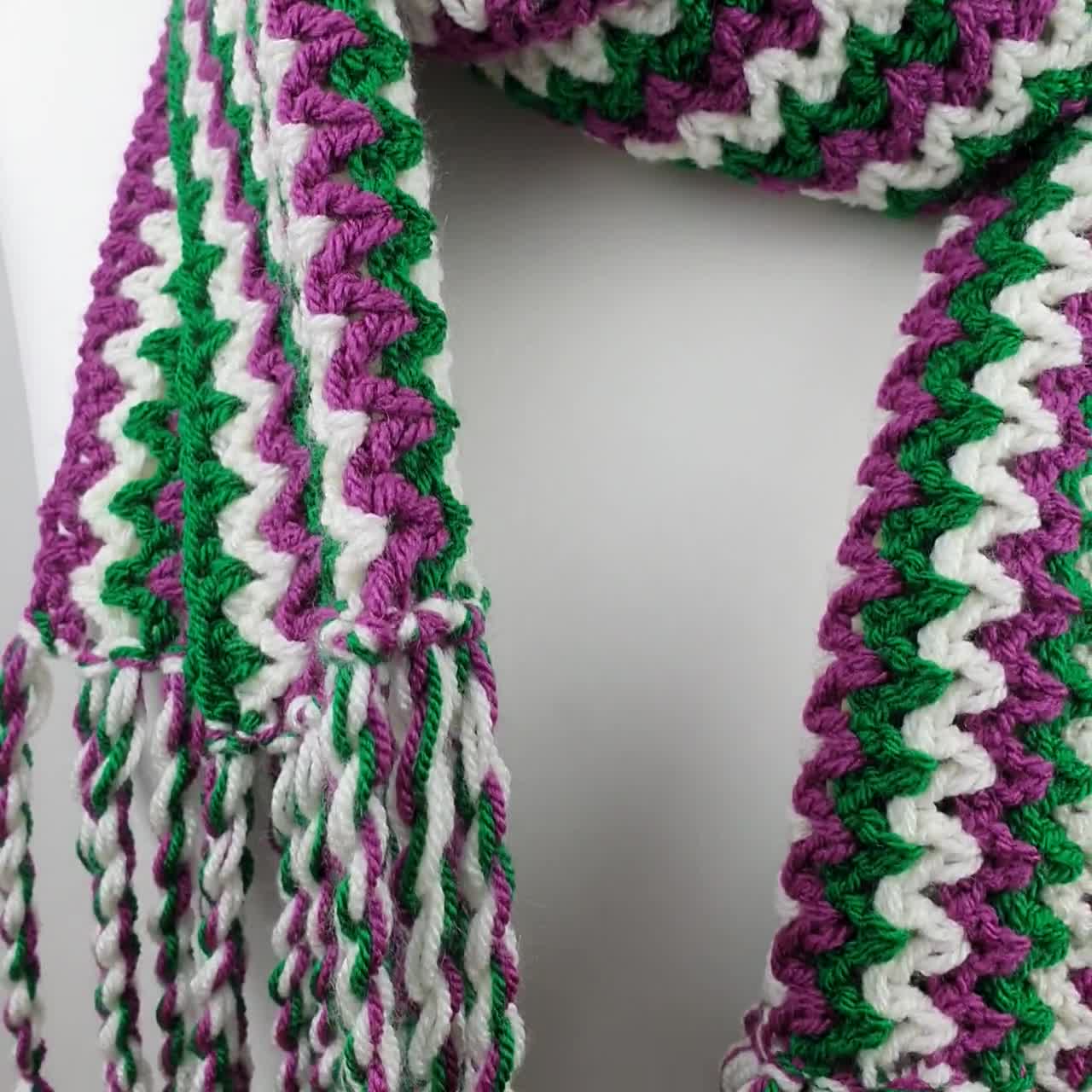 Suffragette Tartan Wool Scarf 