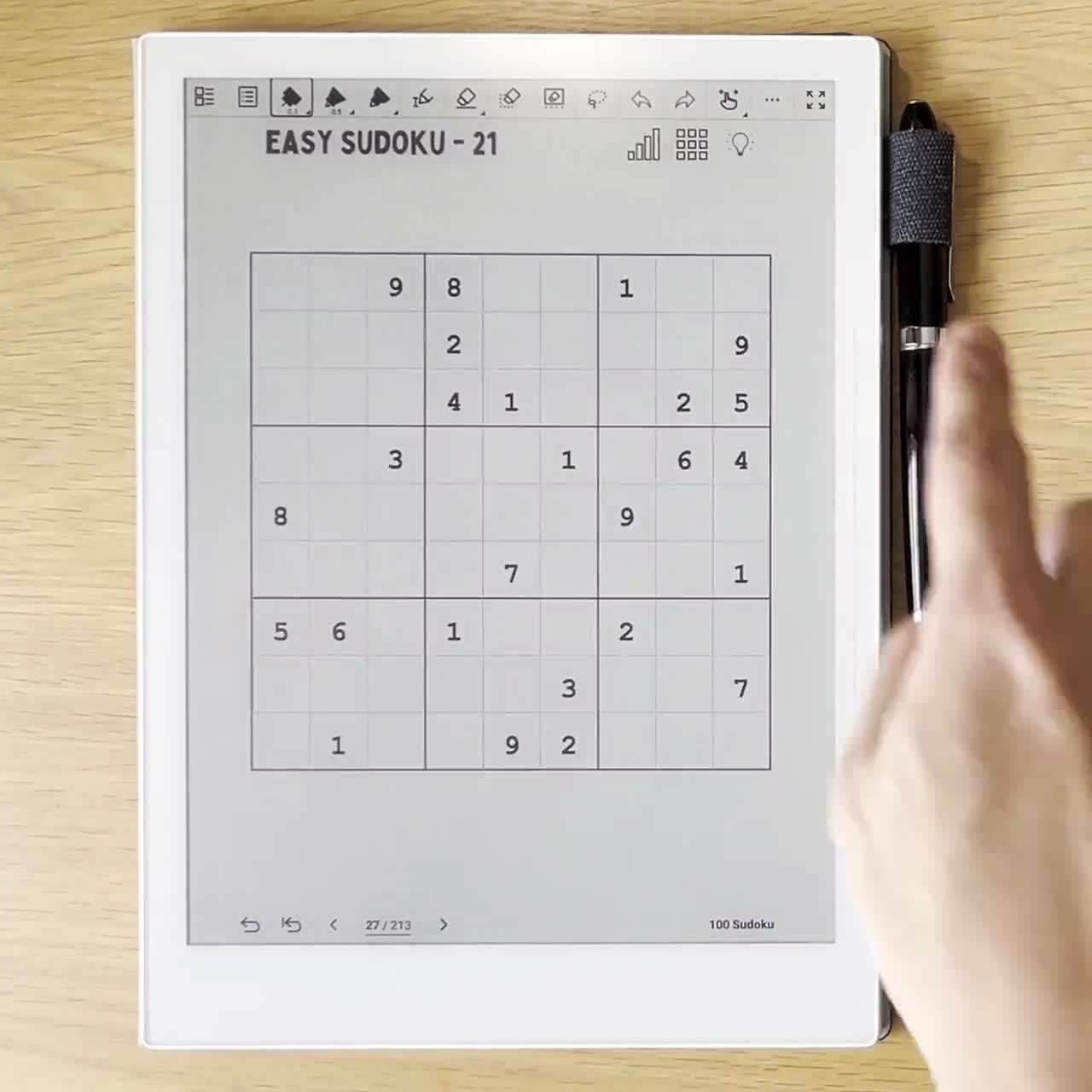 100+ Supernote A5X Sudoku Puzzles – E-Ink Elysium