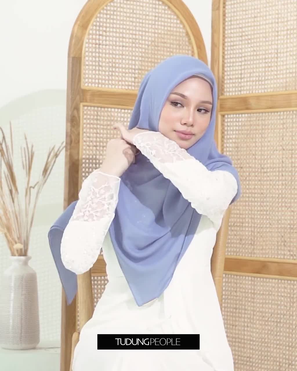 Bufanda Hijab de algodón malasio SURI Hijab cuadrado / Voile