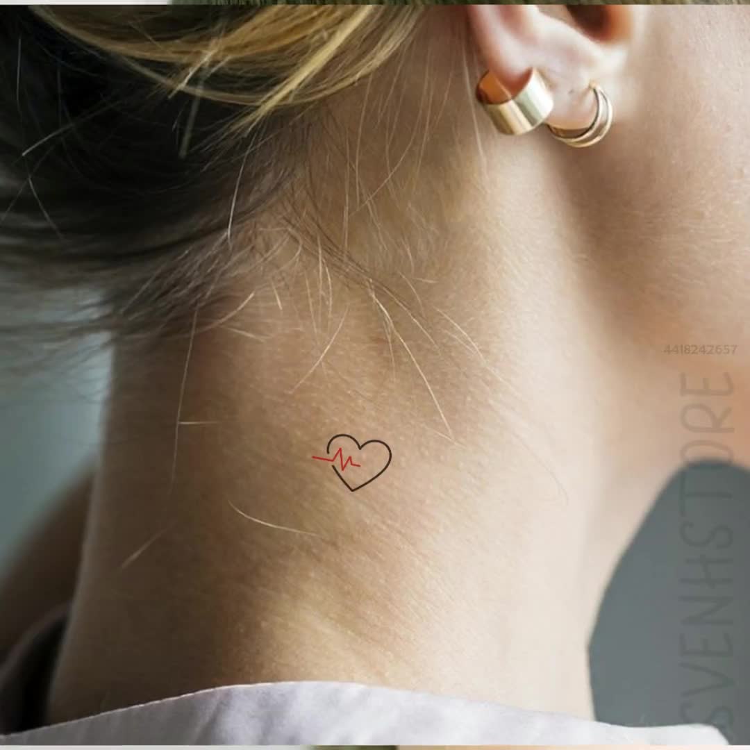 Inspirational Congenital Heart Defect Ribbon Tattoo