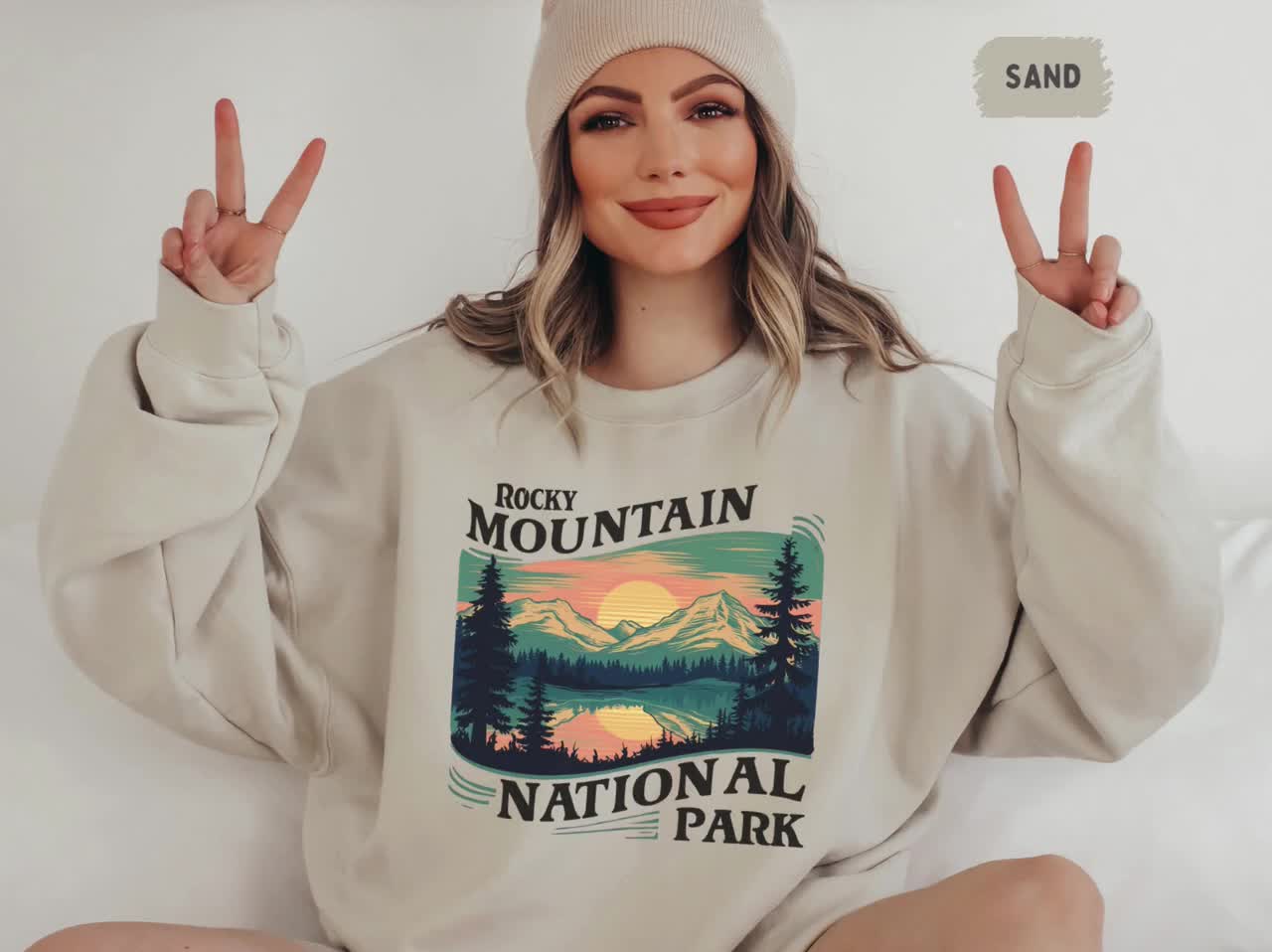 Rocky Mountain National Park Sweatshirt, Vintage Colorado Sweater