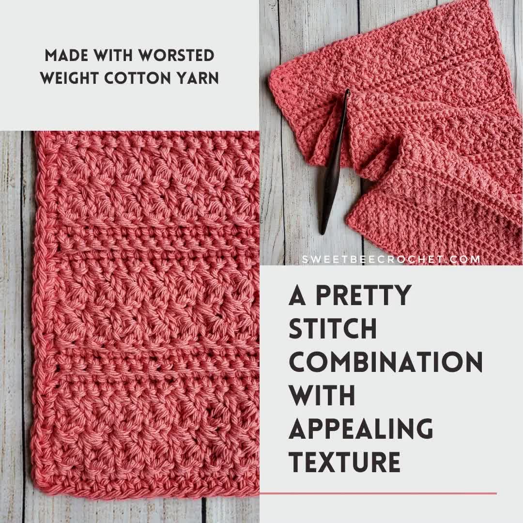 The Trevi Hand Towel: A Free Crochet Pattern - Amelia Makes