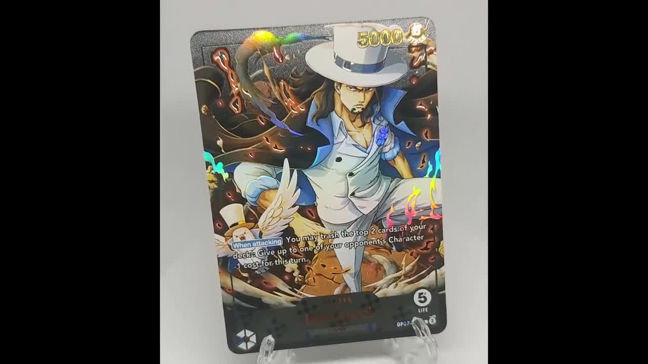 Lucci Op07 – Leader Card – Custom One Piece Proxy – Gold Foil