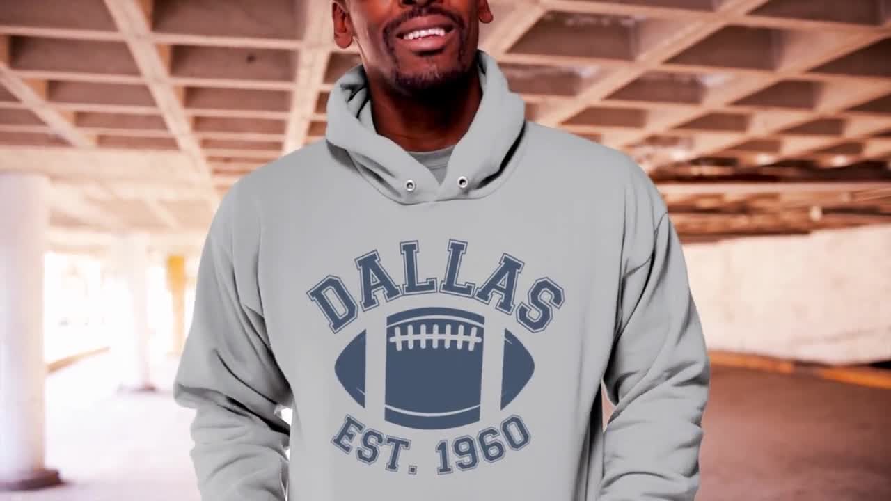 Wishful Inking Football Est.1960 Vintage Dallas Style Classic Unisex NuBlend Hooded Sweatshirt