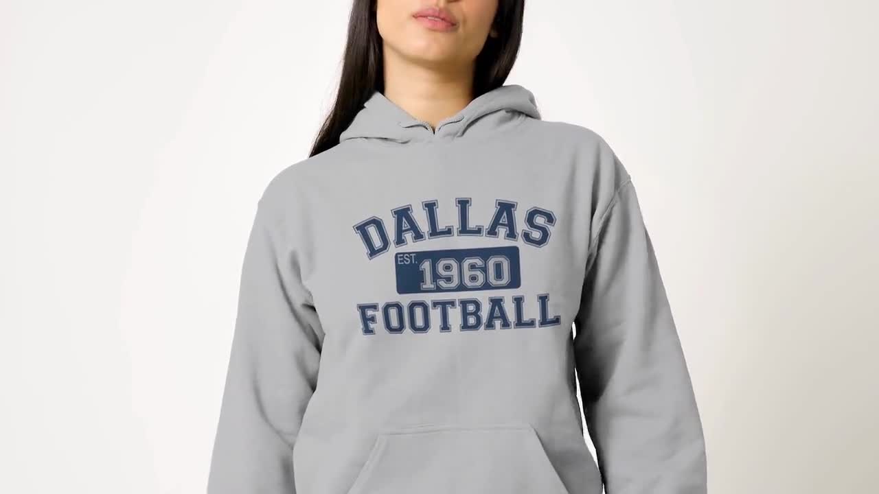 Wishful Inking Football Est.1960 Vintage Dallas Style Classic Unisex NuBlend Hooded Sweatshirt