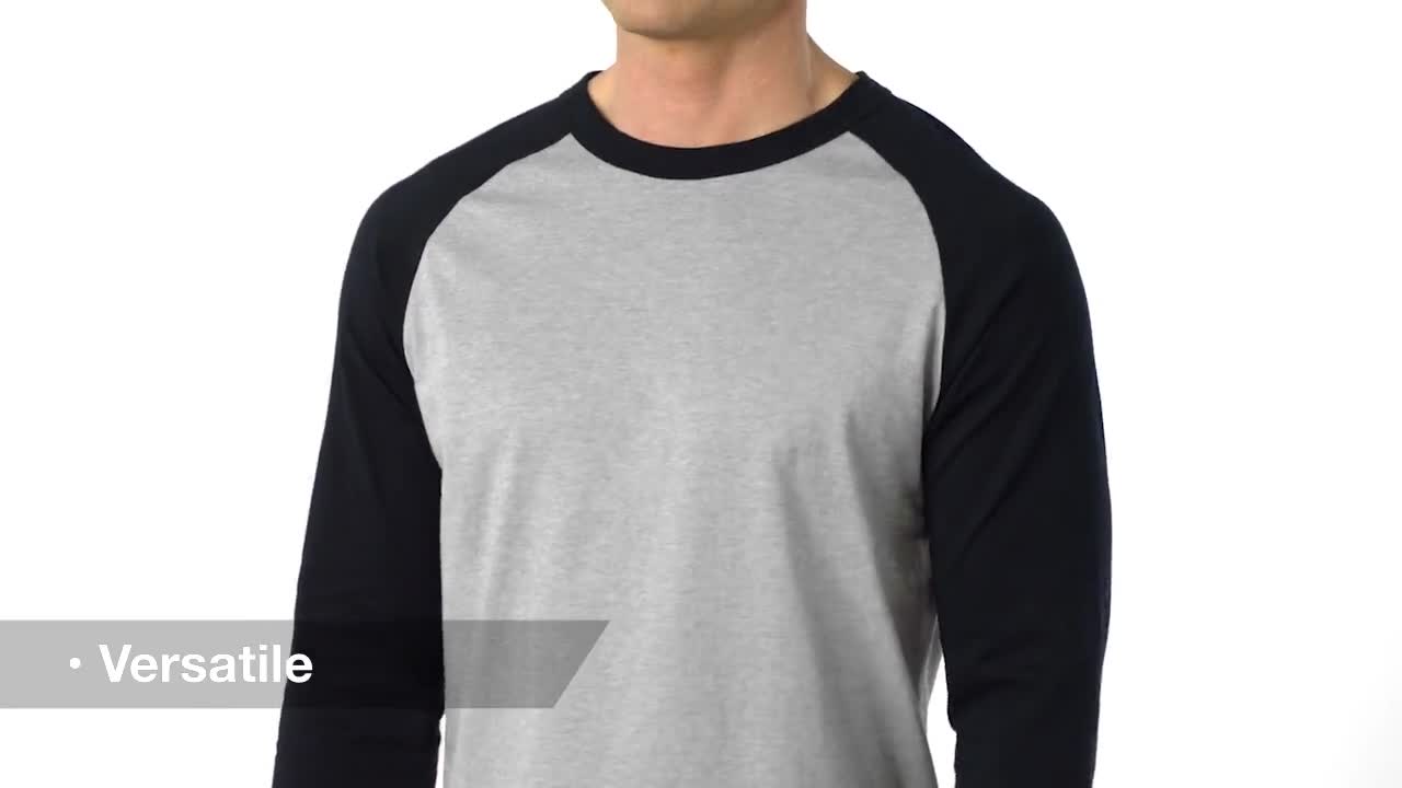 Sport Tek T200 Colorblock Raglan Jersey - White/Black - L