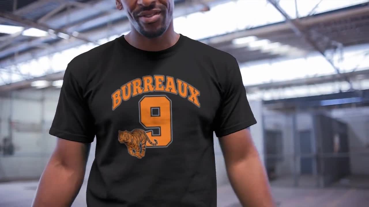 Burreaux 9 Cincy Shirt Player Number Sports Vintage Nati Style 