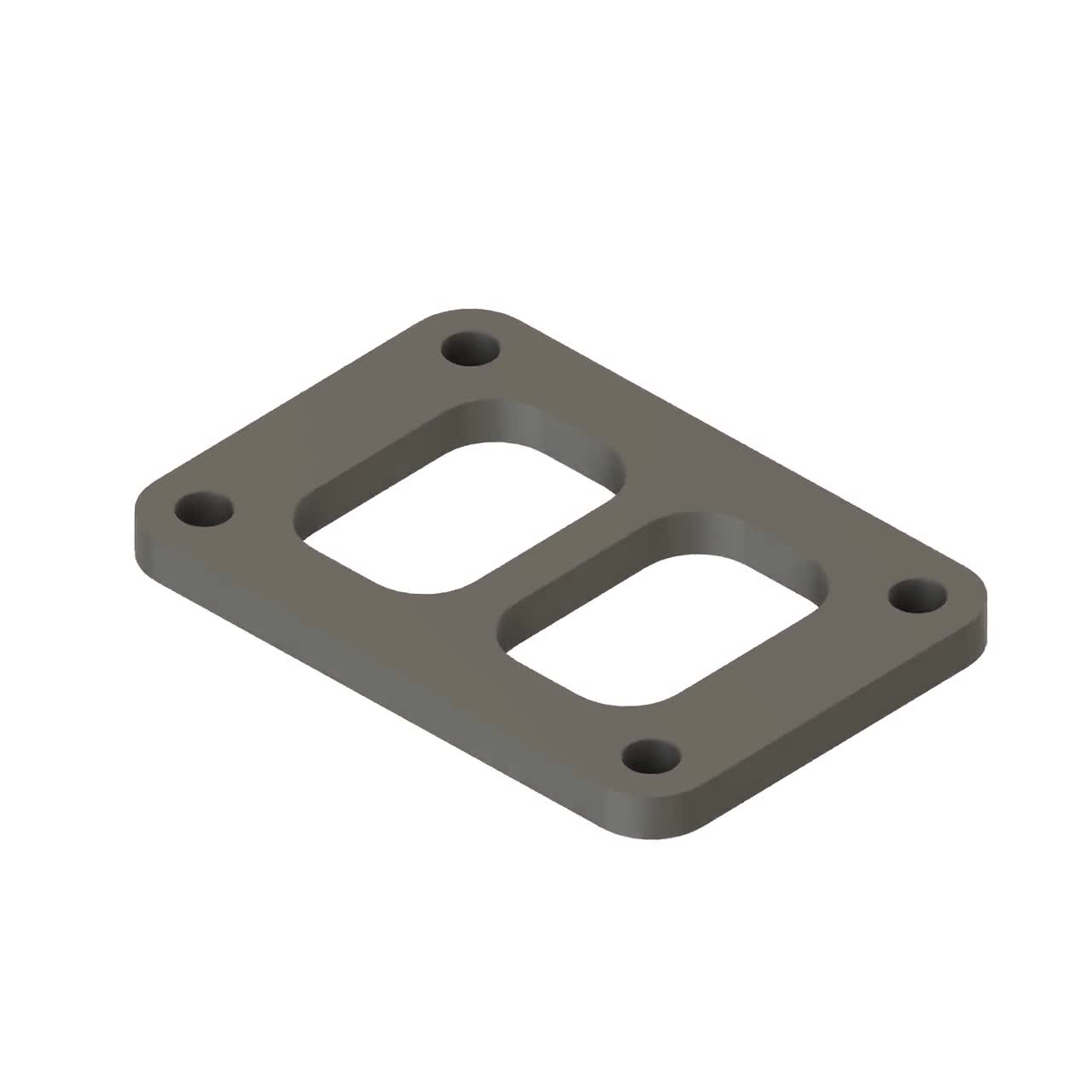 T6 Twin Scroll Turbo Manifold Flange DXF Cut Files (digital