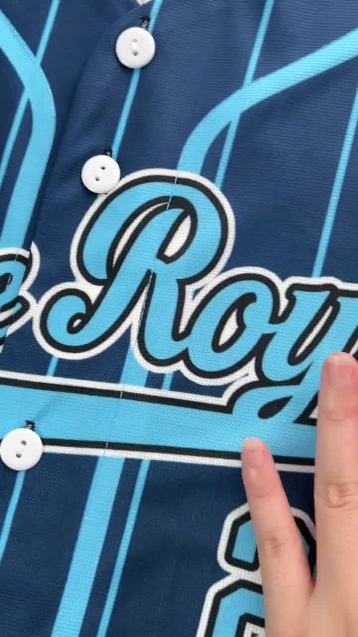 Maillot De Baseball Personnalisable - Nom, Numéro, équipe - Tissu Polyester - Tailles S à 7XL