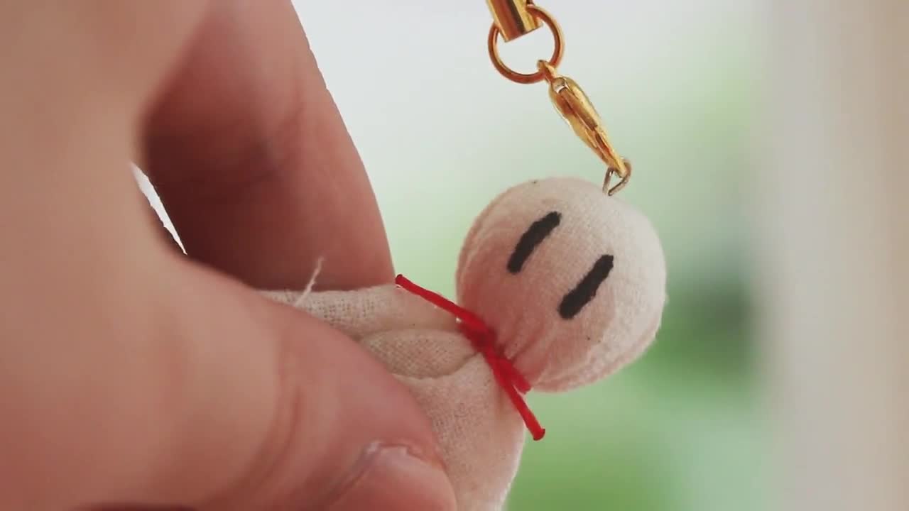 Teru Teru Bozu Charm Strap or Earrings || Japanese Rainy Day
