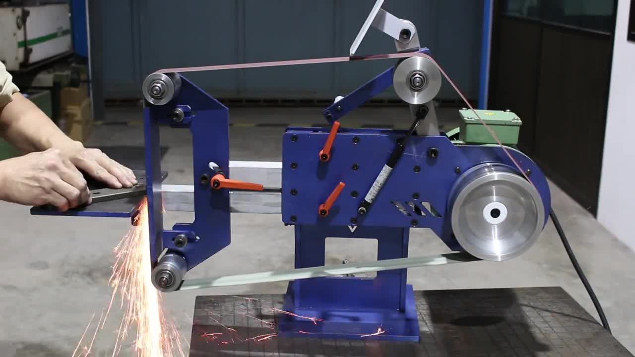 No-weld 2x72 Tilting Belt Grinder Plans (metric) – for Vertical