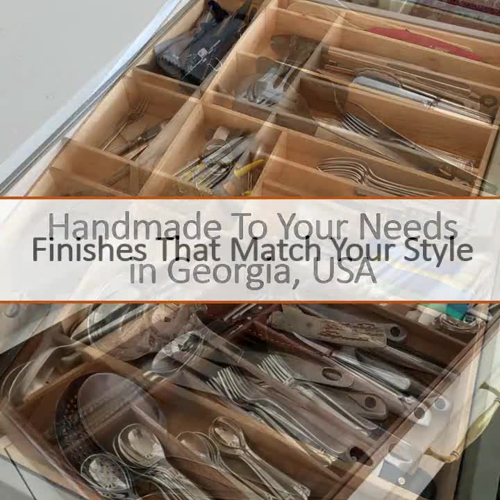 Custom Silverware Drawer Organizer, Maple 