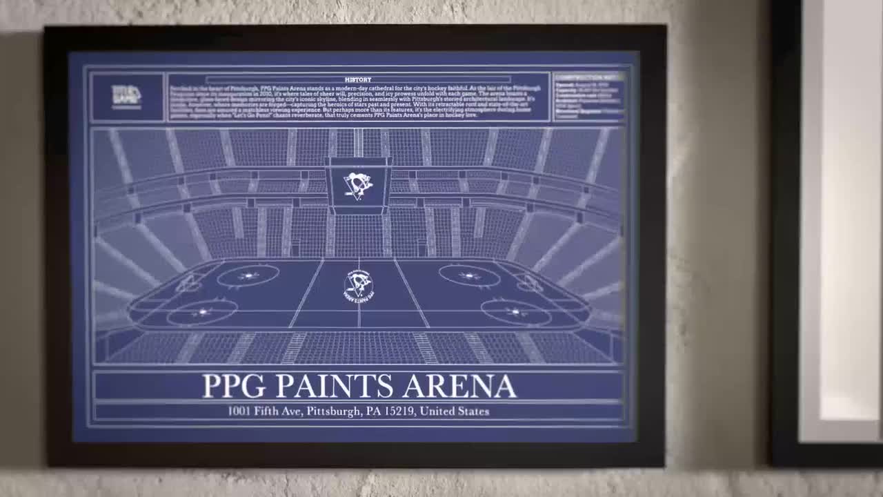 Winnipeg Jets Canada Life Centre Hockey Stadium Blueprint 