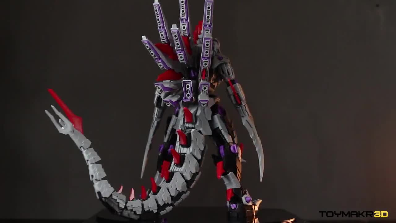 Articulated Mecha Kaiju Action Figure: 3D Printed Stealthblade