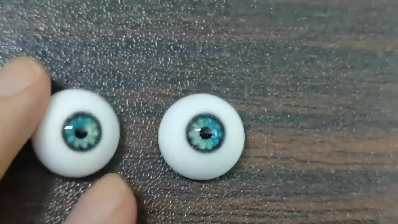 14/6 mm Doll eyes (1/3 scale) - 'Kaleidoscope' – Nakana Workshop