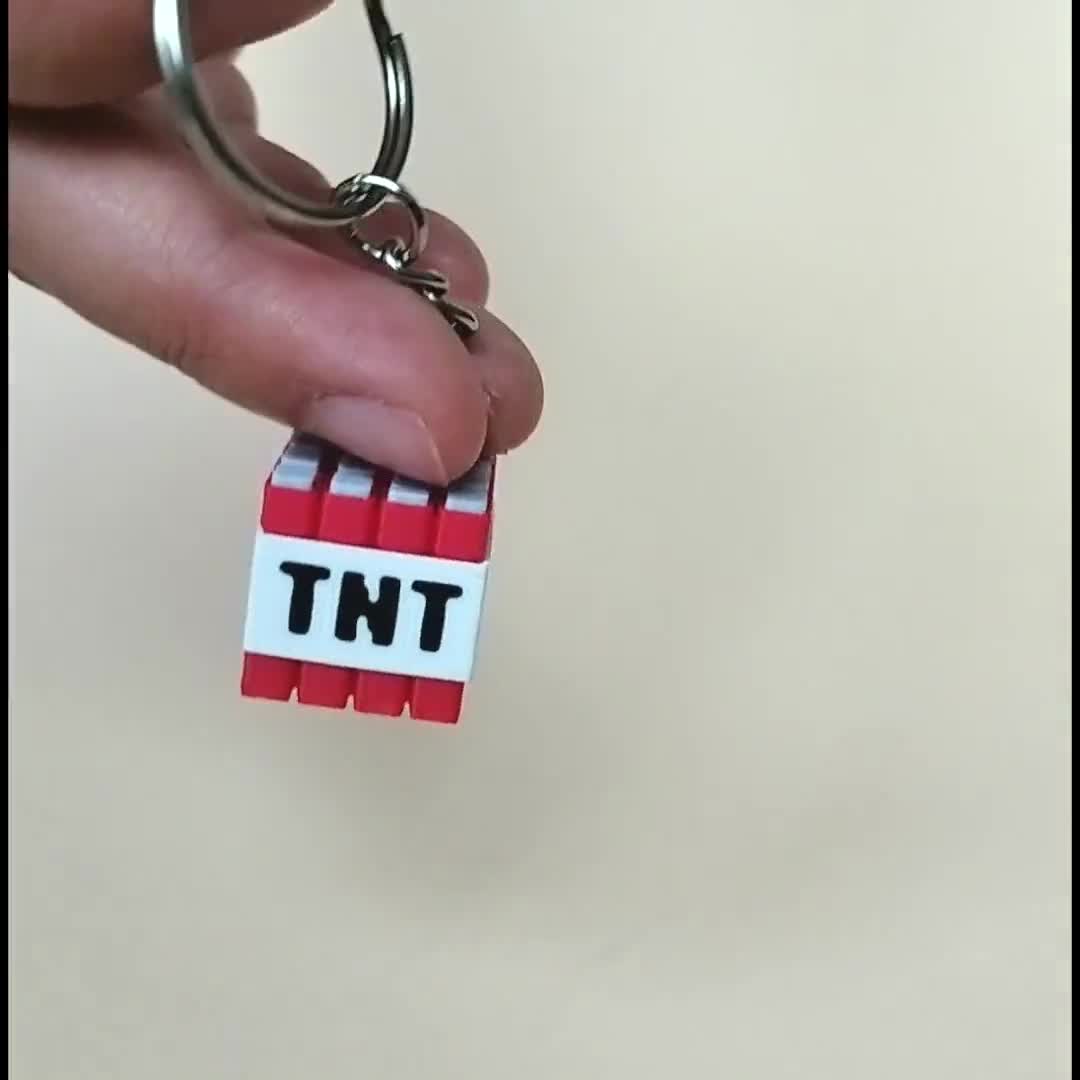Minecraft TNT Keychain | Gaming Accessories Decoration, Small Gift