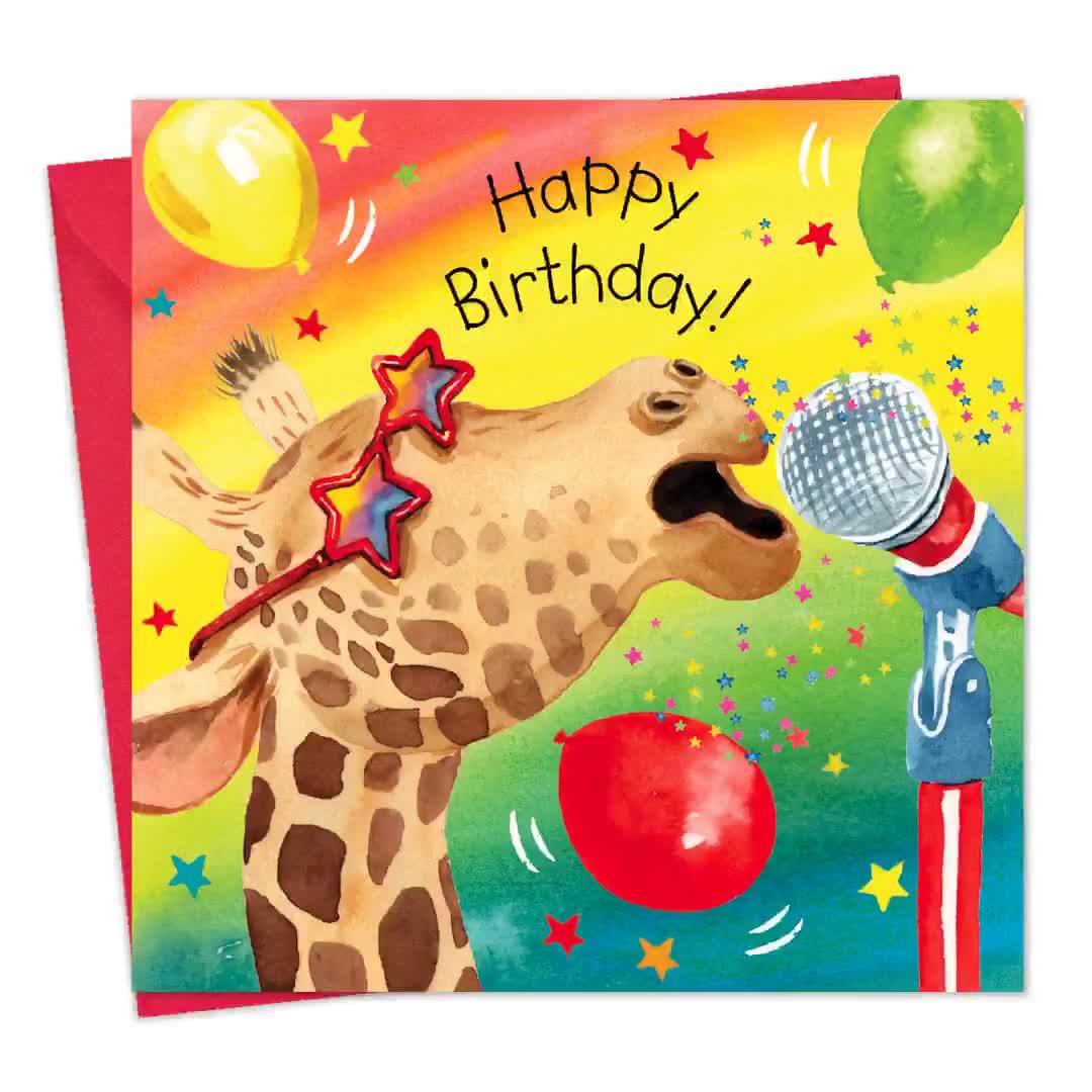 4th Birthday Card For Boys Girls - Jungle Anials - Happy Birthday Card - View #5