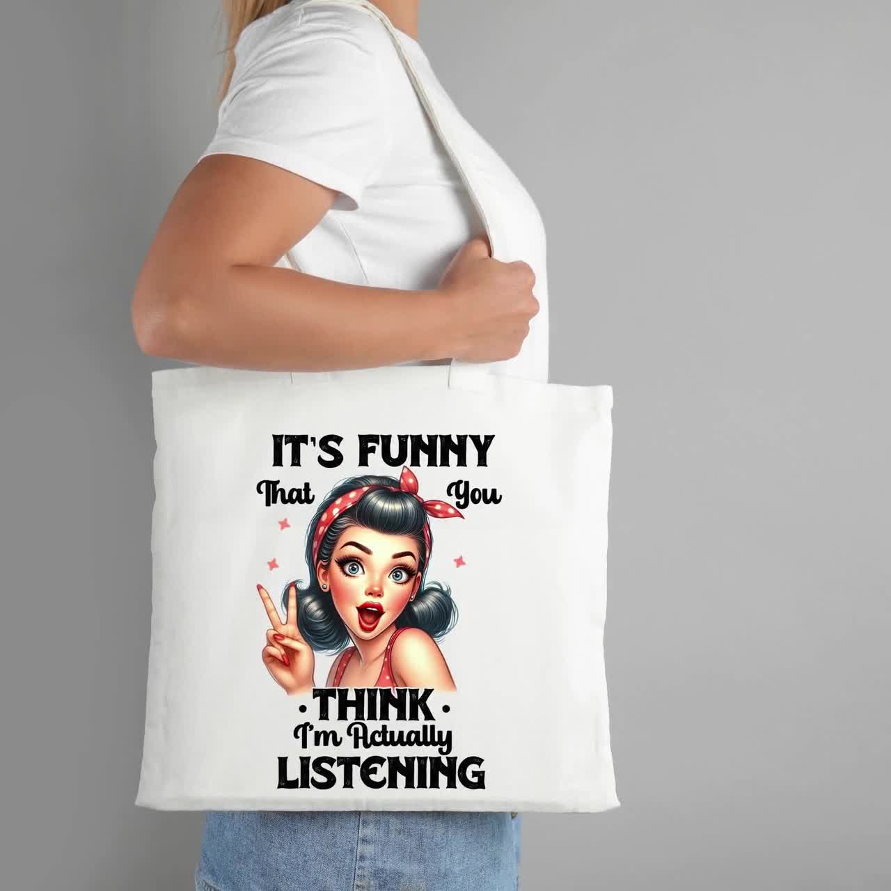 Funny Sarcastic Tote Bag PNG Bundle: 19 Unique Designs (digital