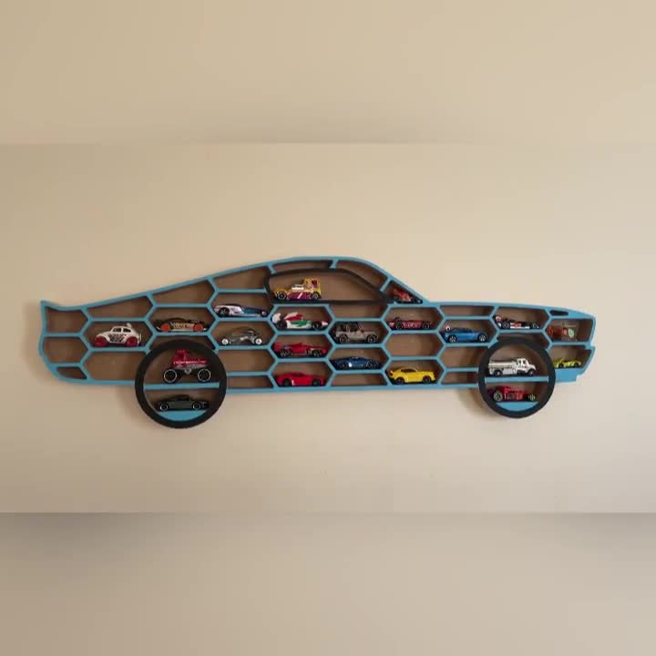 Hot Wheels Display Shelf /mustang Shelby 1967 Shaped Wall Rack for
