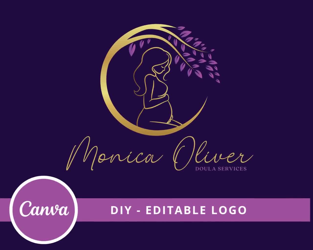 midwife logo design template