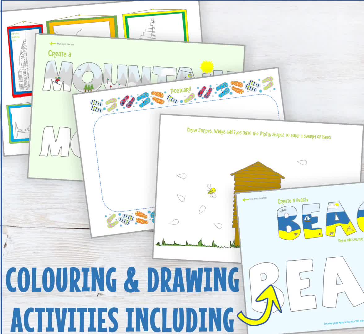  Pipity Travel Art Kit for Kids - Drawing, Coloring