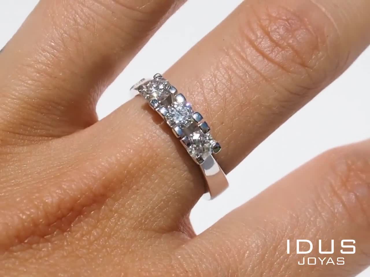Inverted (Upside Down) Diamond Crater Ring