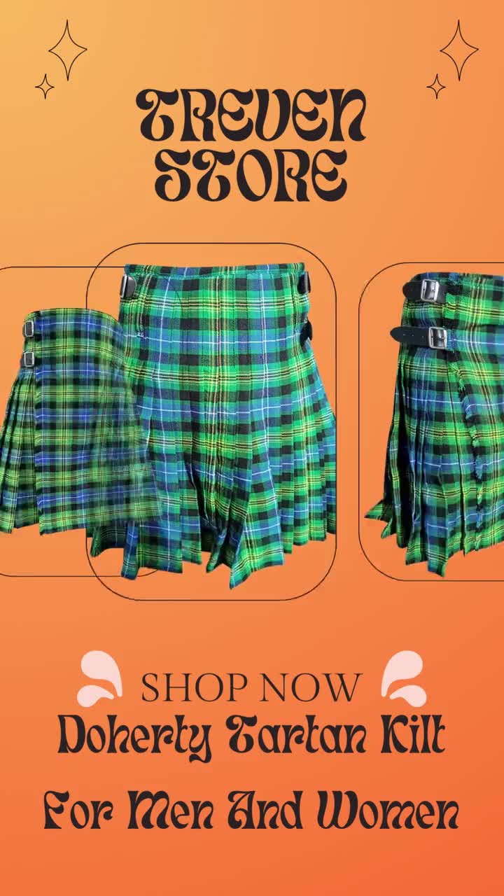 Doherty store tartan kilt