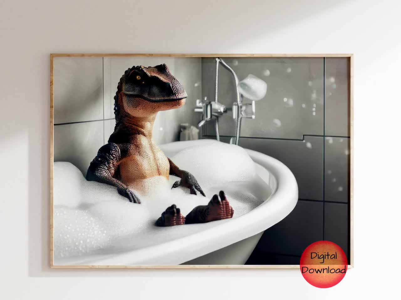 Hotsell T-Rex dinosaur painting gift for a dinosaur lover