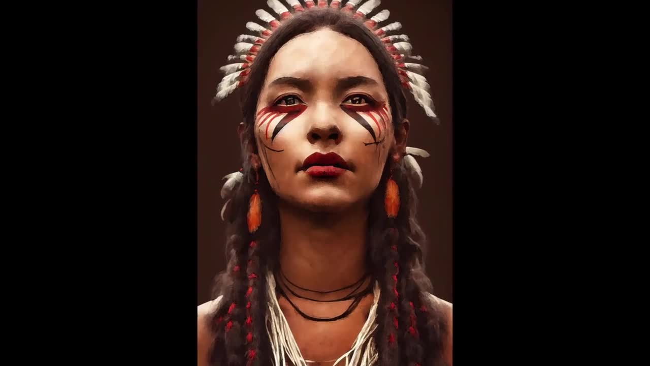 native american war paint women