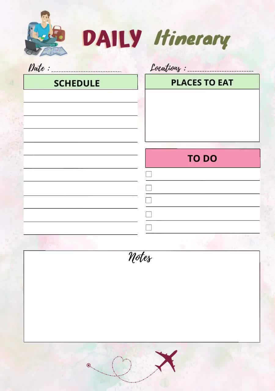 Printable Road Trip Planner, Travel Planner Template, Packing Checklist,  Trip Itinerary, Travel Vacation Planner, Trip Planner, Packing List - Etsy  Israel