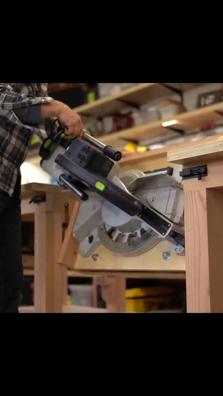 Table Saw & Miter Saw Workbench Plans (Imperial) - DIY Woodworking PDF video poster