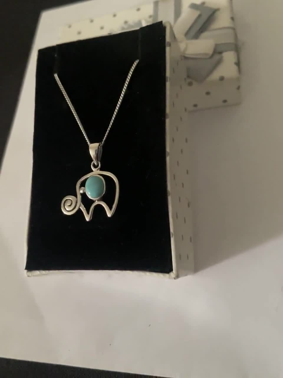 Collana In Argento Anni 70 Elefanti - 925 Silver - Necklace - Foto 8