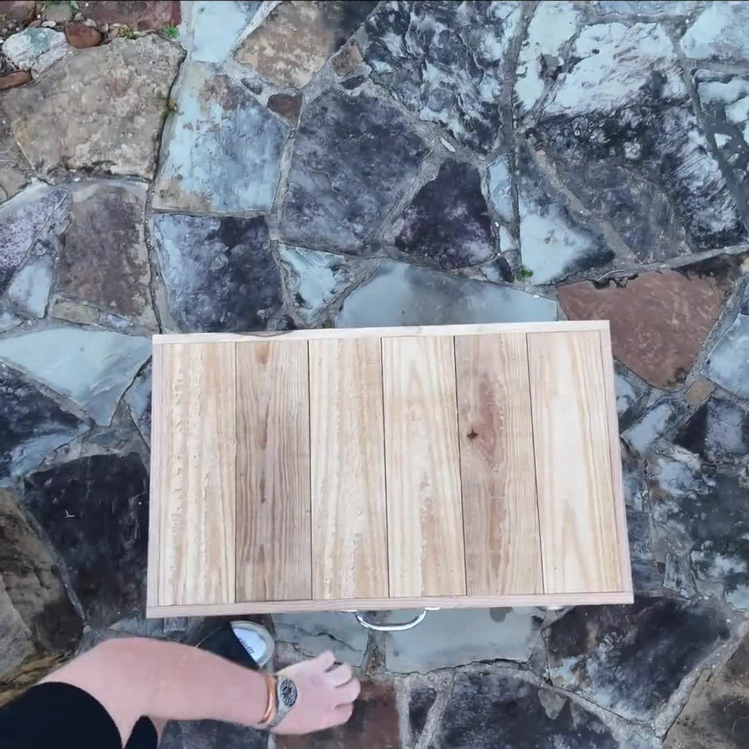 Personalized 48 qt wood cooler. Excellent patio accessory item! NEW DESIGN video poster