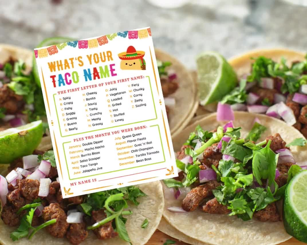 Pakiet gier imprezowych Taco Gry Taco dla dzieci Gry Fiesta Przyjęcie urodzinowe Fiesta biurowa Impreza meksykańska Zajęcia Fiesta Rodzinny Taco Wtorek video poster