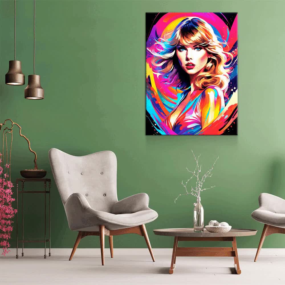 Taylor Swift Canvas Wall Art, Abstract Taylor Swift, Music Decor, American  Singer-songwriter Print, Taylor Swift Decor, Taylor Swift Print 
