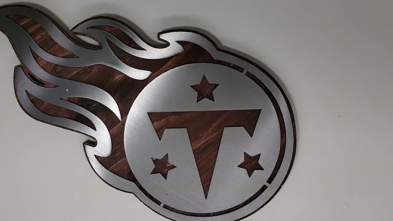 Authentic Street Signs Tennessee Titans 6-in x 36-in Metal Blank