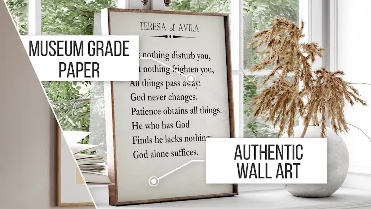 Teresa of Avila Let Nothing Perturb You Quote Teresa of Avila Quote