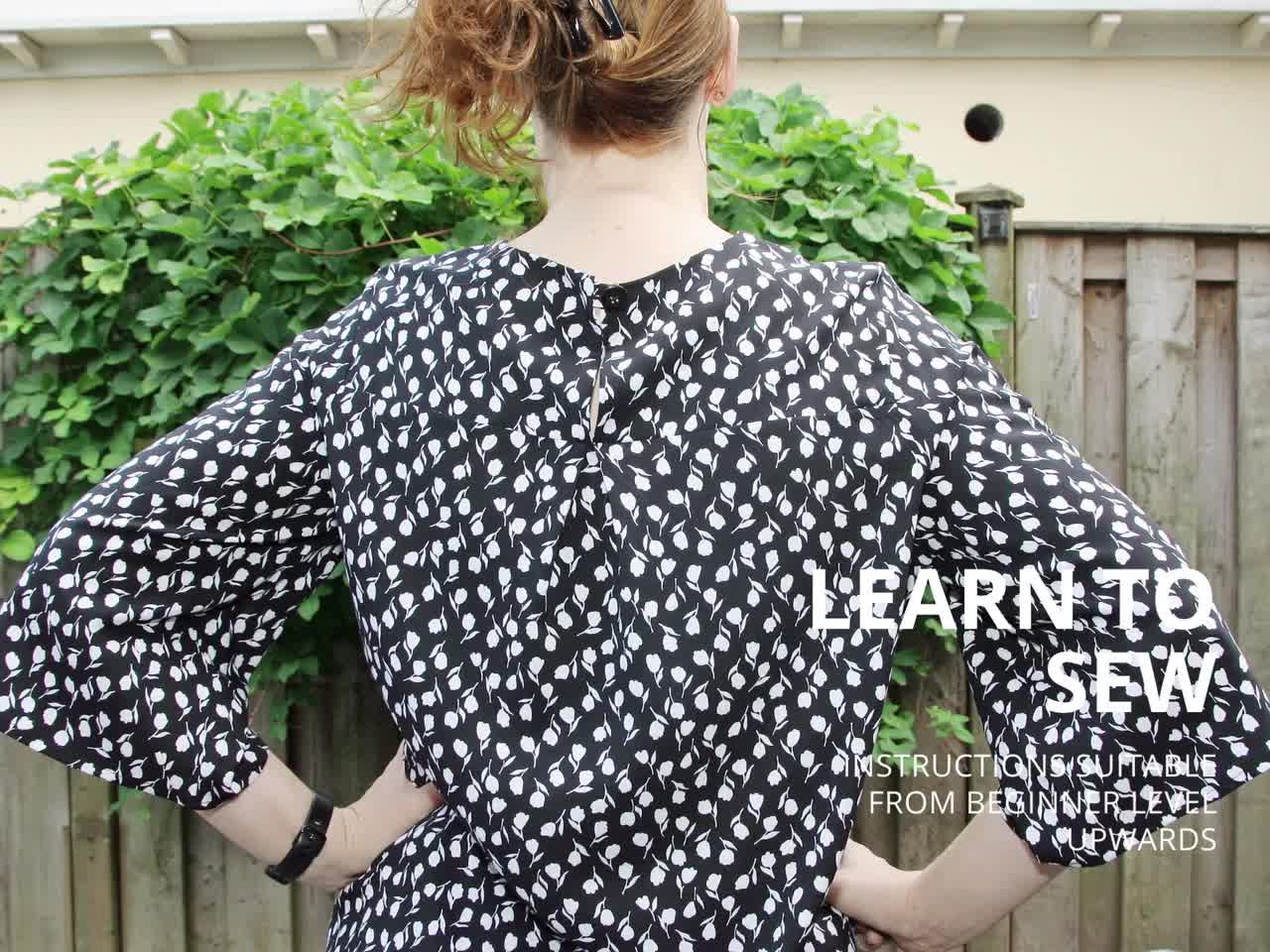 Tessa PDF Sewing Pattern Blouse Pattern, Woven Top Pattern, Darts Top  Pattern, Top Sewing Pattern, Blouse PDF, Quick Top Pattern, Quick -   Canada