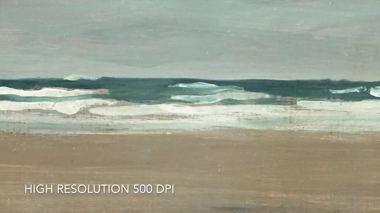 アンティーク海景画：怒れる海 - ホイッスラー版画（デジタル